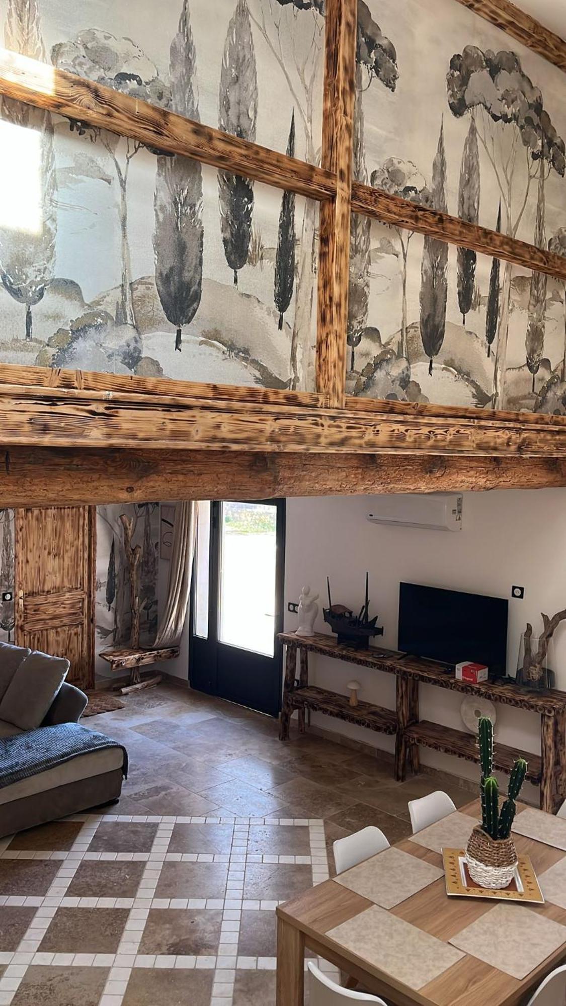 Cerisier Climatisée, à La Campagne Villa *